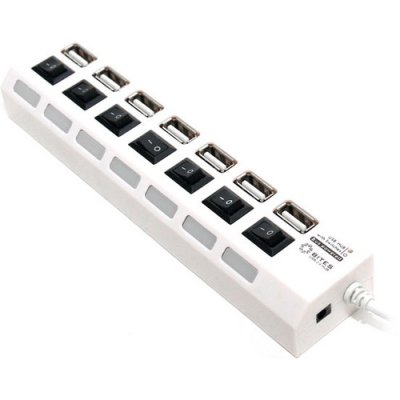    USB 2.0 5bites HB27-203PWH 7 ports White