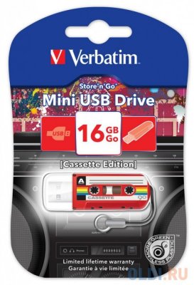    USB 16Gb Verbatim Mini Cassette Edition 49398 USB 