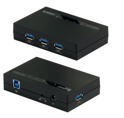    USB Orico H4988-U3-BK 3-Ports Black