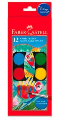    Faber-Castell WATERCOLOURS 12 ,  ,   