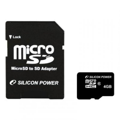    Silicon Power microSDHC Class 10 4GB