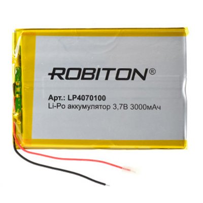    LP4070100 - Robiton 3.7V 3000mAh 14912