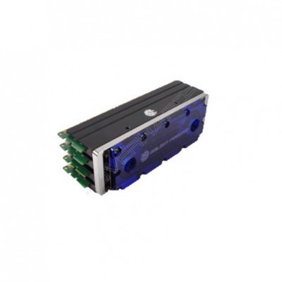   Bitspower Universal RAM Module Water Cooling Set For 6 Banks 6-DIMMs, ICE Blue / Black
