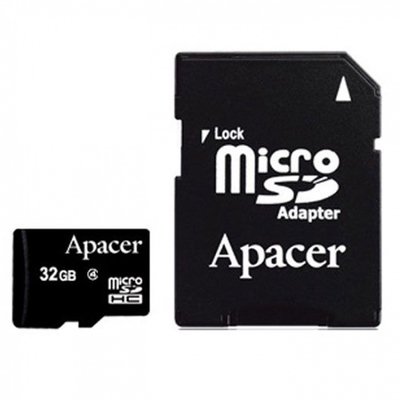     32Gb - Apacer - Micro Secure Digital HC Class 4 AP32GMCSH4-R    SD