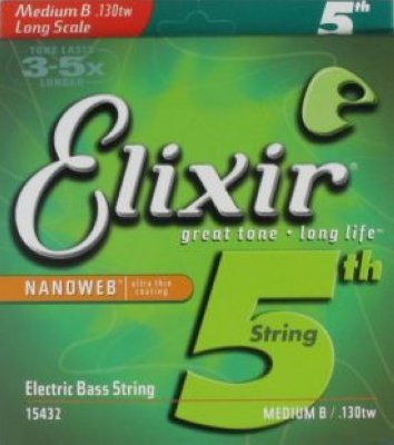   Elixir Bass 15432  Nanoweb, 130TW L, 5-   ., 1 .