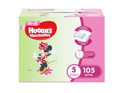   Huggies Ultra Comfort 5 Disney 12-22  105   