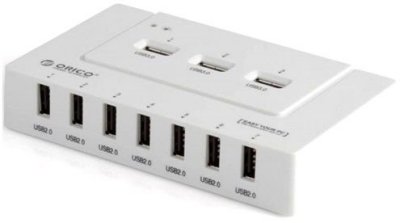   USB- Orico H9910-U3 White