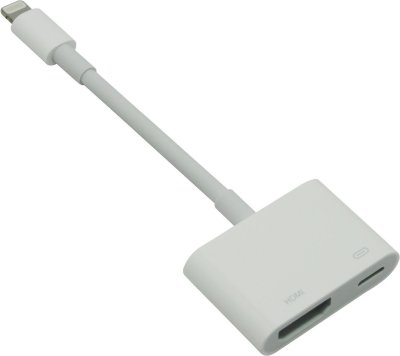   - Apple Lightning to Digital AV Adapter  iPhone 5/5s/5c, iPad, iPad mini MD826ZM