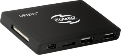     Card Reader  Orient, all-in-one ( CO-730) Black + HUB
