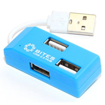   USB- 4-port USB2.0 Hub 5bites HB24-201BL 