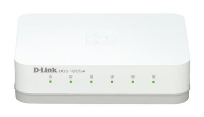    D-Link (DGS-1005A, C1A) 5- 10, 100, 1000BASE-T Auto-sensing Stand-alone Unmanaged