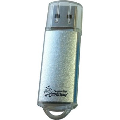   - USB Flash Drive 16Gb - SmartBuy V-Cut Silver SB16GBVC-S