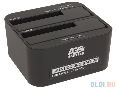     AgeStar 3UBT6 (BLACK) USB 3.0  2x2.5"/3.5" SATA HDD/SSD