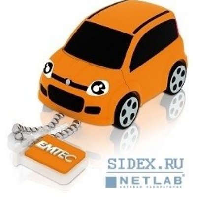     USB 2.0 EMTEC F102 8Gb Fiat Panda Orange [EKMMD8GFI102]