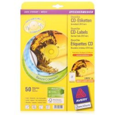    Avery Zweckform  CD/DVD A4 25  117     (6015-25 I-J+L+C)