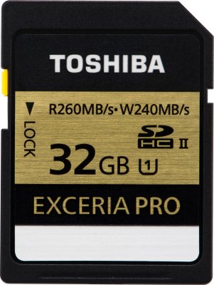     32Gb - Toshiba Exceria Pro UHS-II Class 10 - Secure Digital SD-XPRO32UHS2
