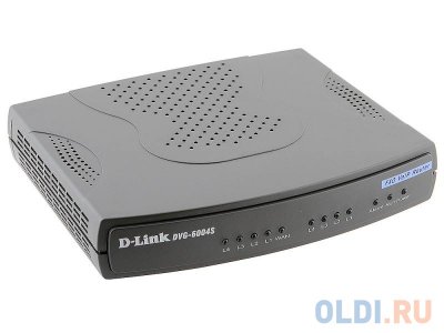    D-Link DVG-6004S VoIP Gateway+Router   SIP (4UTP 10/100 Mbps, 1WAN, 4xFXO)