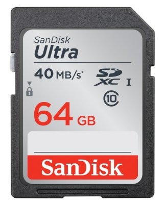     64Gb - SanDisk Ultra - Micro Secure Digital HC Class 10 40MB/s UHS-I SDSDUN-064G-G46