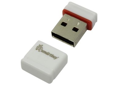   - USB Flash Drive 4Gb - SmartBuy Pocket Series White SB4GBPoc W