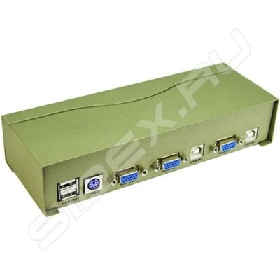    KVM Vpro USB Auto 2-port (PS/2, USB, SVGA, Audio + Mic) (VCOM VDS8004)