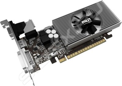    Palit GeForce GT 730 700Mhz PCI-E 2.0 2048Mb 1070Mhz 128 bit DVI HDMI VGA RTL