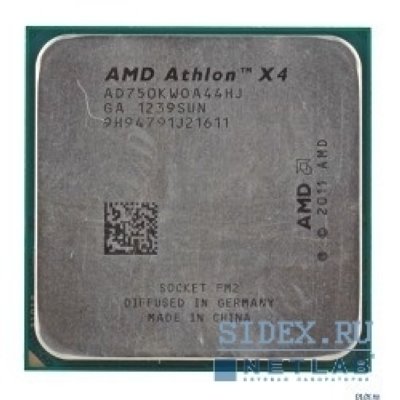    AMD Athlon II X4 750K Trinity (3400 , Trinity,   x86-64, SSE2, SSE3,