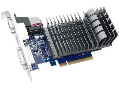    1024Mb ASUS GeForce GT710 PCI-E 64bit GDDR5 DVI HDMI CRT HDCP GT710-SL-1GD5-BRK Retail