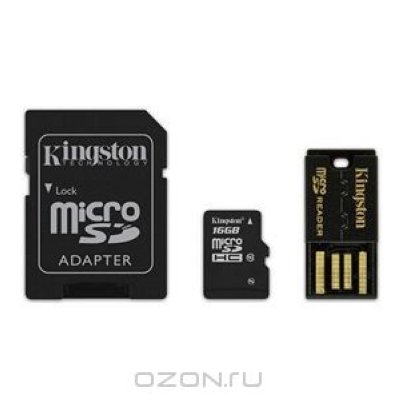   - microSDHC 16  Kingston , Class 10 ( MBLY10G2/ 16GB ) 2 , microSD USB 