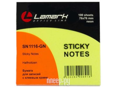      Lamark 76x76mm Neon Green SN1116-GN