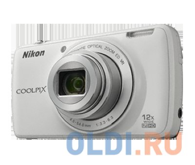    Nikon Coolpix S810 White (16Mp, 12x zoom, 3.7", WiFi, 1080P, SDHC) +16GB