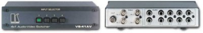Товар почтой Kramer VS-41AV Коммутатор (4 х 1) композитного видео и стерео аудио сигналов , 0.65 кг