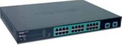    TRENDnet TPE-224WS 24-Port 10/100Mbps Web Smart PoE Switch with 4 Gigabit Ports and 2 Min