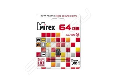     MIREX MicroSDXC Class 10 UHS-I 64GB