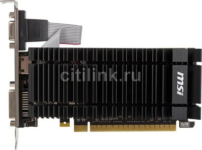    MSI PCI-E nVidia N610-1GD3H/LPV1 GeForce GT 610 1024Mb 64bit DDR3 810/1000 DVI/HDMI/CRT/H
