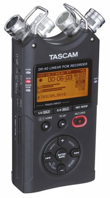 Товар почтой TASCAM (DR-40) цифр. диктофон (LCD, SDHC, USB2.0, 3xAA)