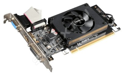    Gigabyte nVidia GeForce GT 710 PCI-E 2048Mb 64bit DDR3 954/1800 DVIx1/HDMIx1/CRTx1/HDCP (