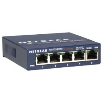    Netgear FS105-200PES 5-port ProSafe Desktop Switch (5UTP 10/100Mbps)
