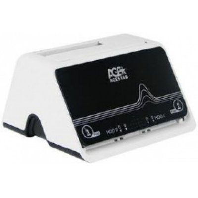      HDD AgeStar SCBT5 White/Black (2x2.5/3.5, USB 2.0/eSATA)