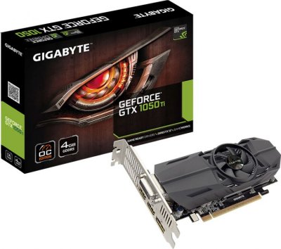    GigaByte GeForce GTX 1050 1354Mhz PCI-E 3.0 2048Mb 7008Mhz 128 bit DVI HDMI HDCP GV-N1050