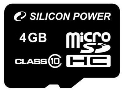     Micro SDHC 4GB Silicon Power Class10 ( )
