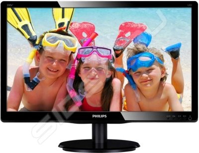    Philips 19.5" 200V4LSB2 (10/62) Glossy-Black TN LED 5ms 1610 10M1 200cd