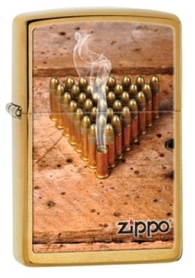    ZIPPO Bullets,    Brushed Brass, , , 36  12x56 