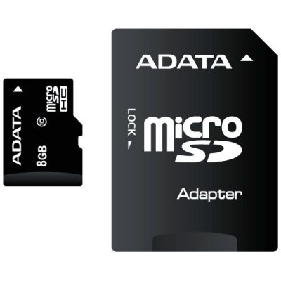     MicroSD 8Gb A-DATA (AUSDH8GCL10-R) Class 10 microSDHC