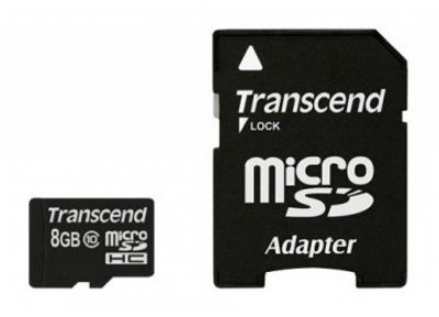     microSDHC 8    SDTranscend class 10 (TS8GUSDHC10)