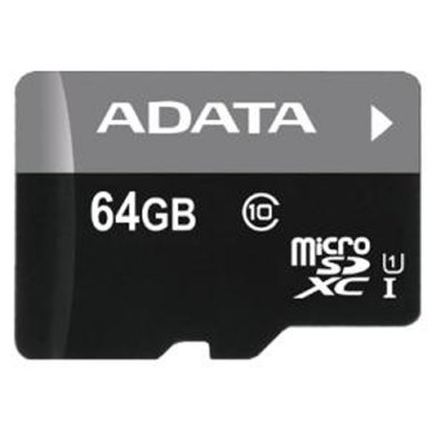     64Gb microSDXC ADATA Premier (AUSDX64GUICL10-R), Class 10/ClassU1, UHS-I,  ,