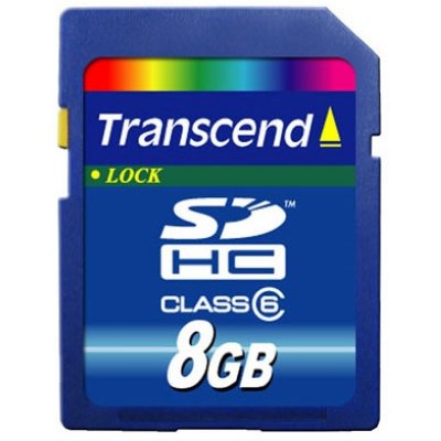     SecureDigital SecureDigital 8Gb Transcend HC Class6 +  (TS8GSDHC6-P2)