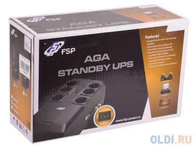   FSP AGA 600 600VA/360W (3+3 EURO)