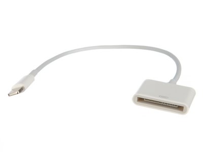     Oxion Lightning to 30-pin Adapter 15cm OX-ADP003WH White