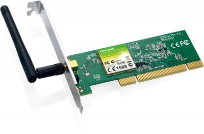     TP-LINK TL-WN751ND 150Mbps Wireless PCI Adapter, Atheros, 1T1R, 2.4GHz, 802.11n/g/b,