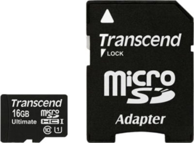     Micro SecureDigital Micro SecureDigital 16Gb HC Transcend UHS-1 class10 (TS16GUSDHC10U1